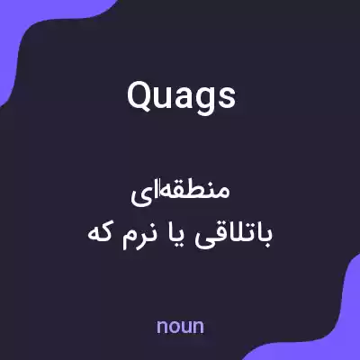 معنی quags به فارسی معنی quags به فارسی