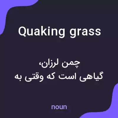 معنی quaking grass به فارسی معنی quaking grass به فارسی