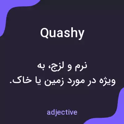 معنی quashy به فارسی معنی quashy به فارسی