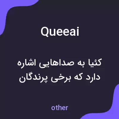 معنی queeai به فارسی معنی queeai به فارسی