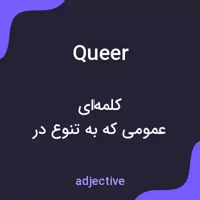 معنی queer به فارسی معنی queer به فارسی