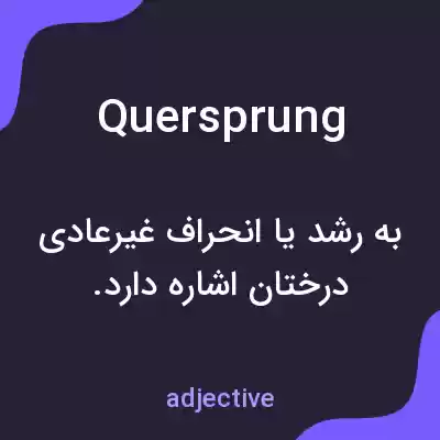 معنی quersprung به فارسی معنی quersprung به فارسی
