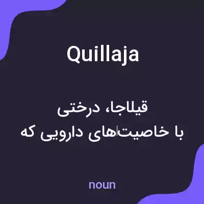 معنی quillaja به فارسی معنی quillaja به فارسی