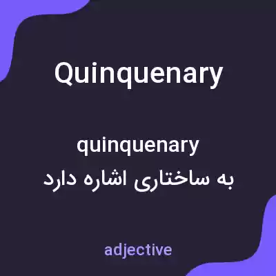 معنی quinquenary به فارسی معنی quinquenary به فارسی