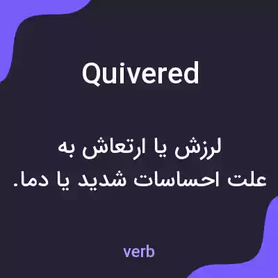 معنی quivered به فارسی معنی quivered به فارسی