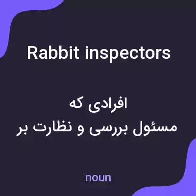 معنی rabbit inspectors به فارسی معنی rabbit inspectors به فارسی