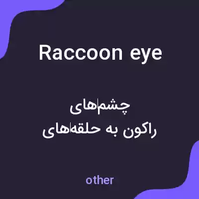 معنی raccoon eye به فارسی معنی raccoon eye به فارسی