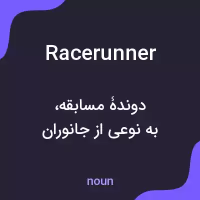معنی racerunner به فارسی معنی racerunner به فارسی
