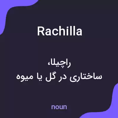 معنی rachilla به فارسی معنی rachilla به فارسی