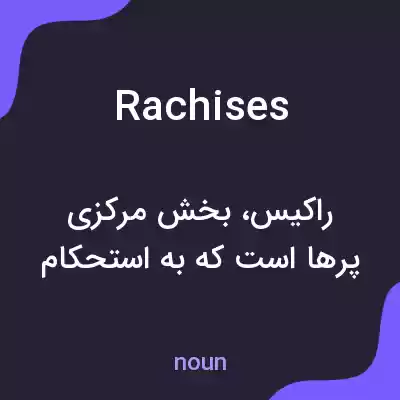 معنی rachises به فارسی معنی rachises به فارسی