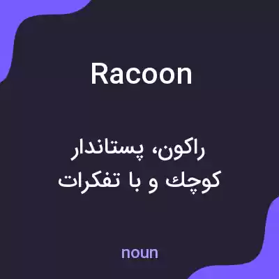 معنی racoon به فارسی معنی racoon به فارسی