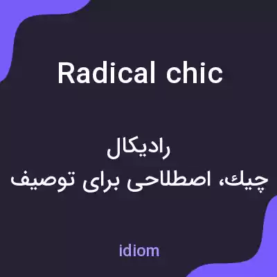 معنی radical chic به فارسی معنی radical chic به فارسی