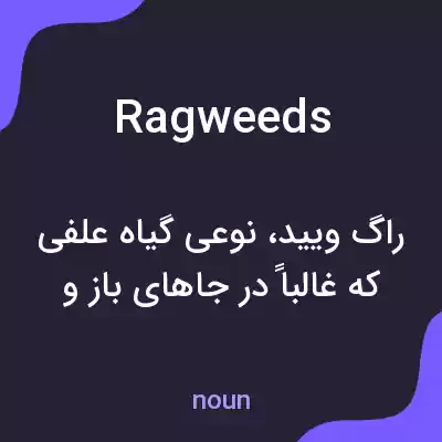 معنی ragweeds به فارسی معنی ragweeds به فارسی