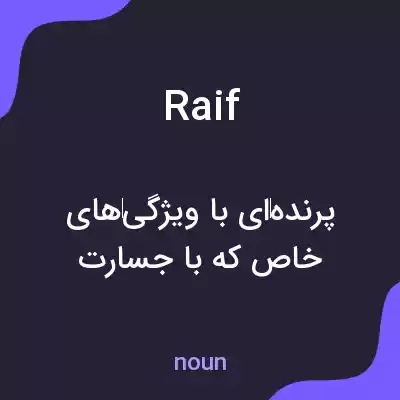 معنی raif به فارسی معنی raif به فارسی