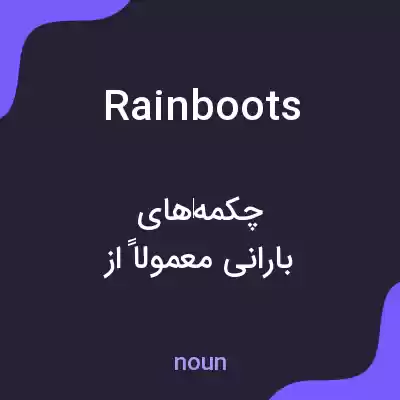 معنی rain boots به فارسی معنی rain boots به فارسی