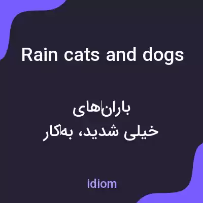 معنی rain cats and dogs به فارسی معنی rain cats and dogs به فارسی