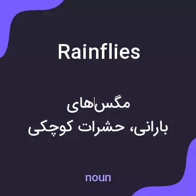 معنی rainflies به فارسی معنی rainflies به فارسی