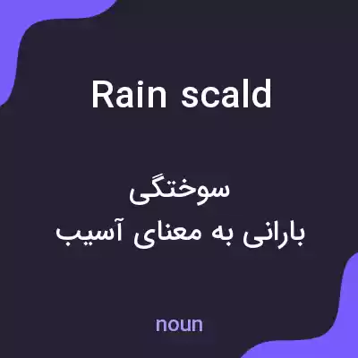 معنی rain scald به فارسی معنی rain scald به فارسی