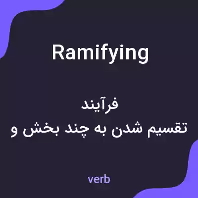 معنی ramifying به فارسی معنی ramifying به فارسی