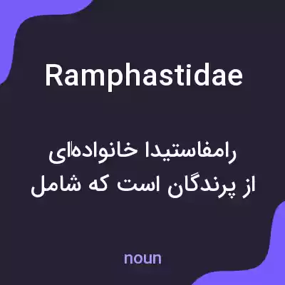 معنی ramphastidae به فارسی معنی ramphastidae به فارسی