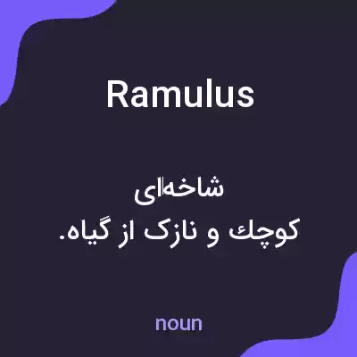 معنی ramulus به فارسی معنی ramulus به فارسی