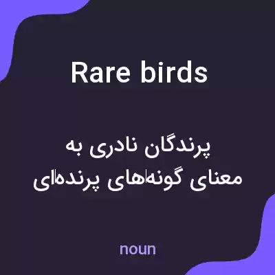 معنی rare birds به فارسی معنی rare birds به فارسی