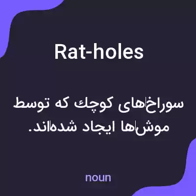 معنی rat-holes به فارسی معنی rat-holes به فارسی