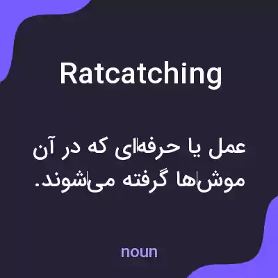 معنی ratcatching به فارسی معنی ratcatching به فارسی