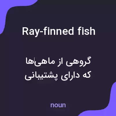 معنی ray-finned fish به فارسی معنی ray-finned fish به فارسی