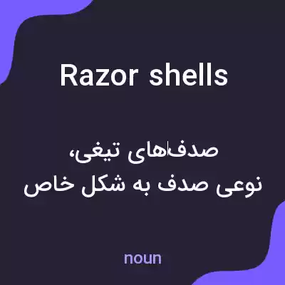 معنی razor shells به فارسی معنی razor shells به فارسی