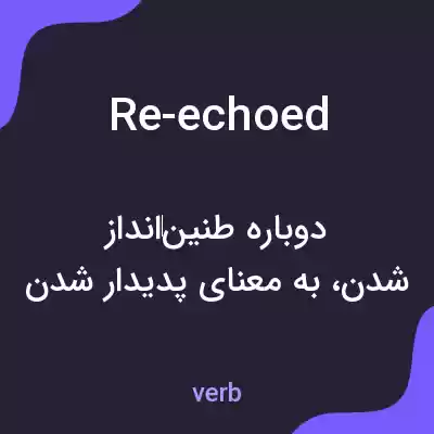 معنی re-echoed به فارسی