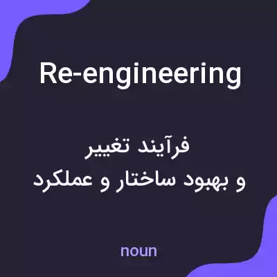 معنی re-engineering به فارسی معنی re-engineering به فارسی