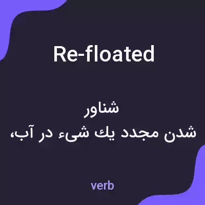 معنی re-floated به فارسی معنی re-floated به فارسی