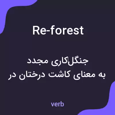 معنی re-forest به فارسی معنی re-forest به فارسی