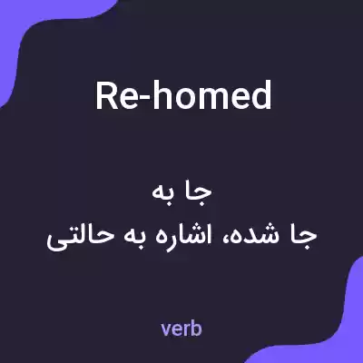معنی re-homed به فارسی معنی re-homed به فارسی