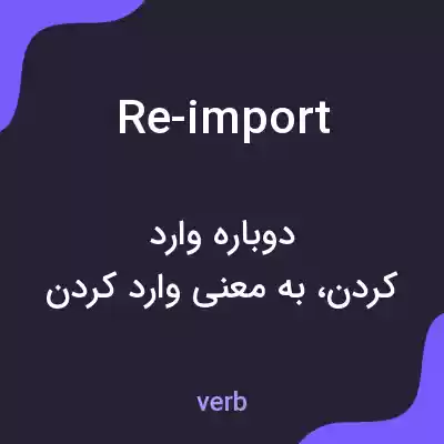 معنی re-import به فارسی معنی re-import به فارسی