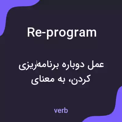 معنی re-program به فارسی معنی re-program به فارسی