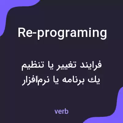 معنی re-programing به فارسی