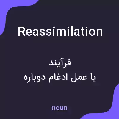 معنی reassimilation به فارسی معنی reassimilation به فارسی