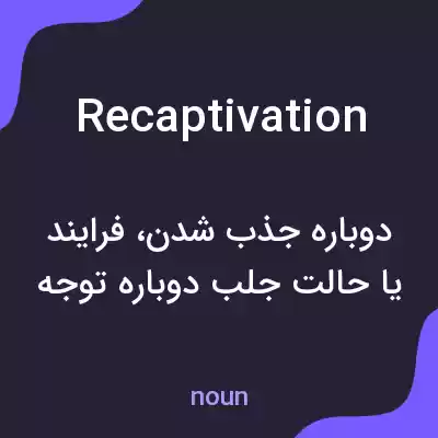 معنی recaptivation به فارسی معنی recaptivation به فارسی