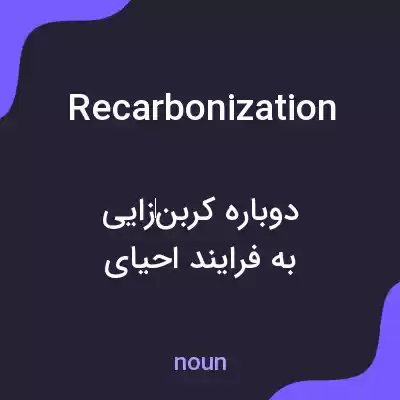 معنی recarbonization به فارسی معنی recarbonization به فارسی