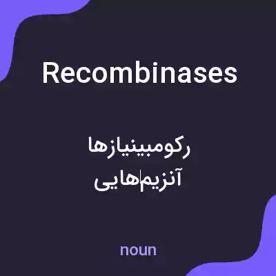 معنی recombinases به فارسی معنی recombinases به فارسی
