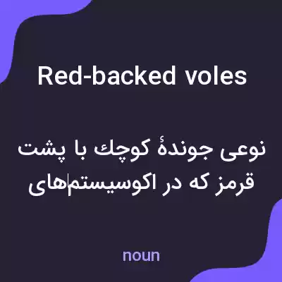 معنی red-backed voles به فارسی معنی red-backed voles به فارسی