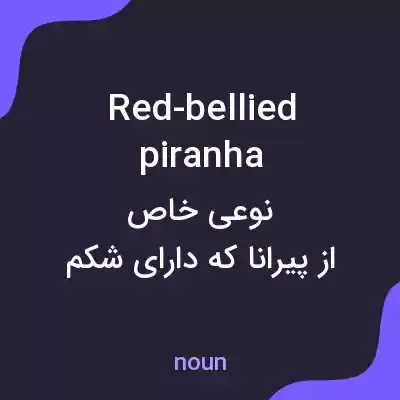 معنی red-bellied piranha به فارسی معنی red-bellied piranha به فارسی
