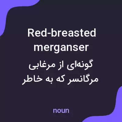 معنی red-breasted merganser به فارسی معنی red-breasted merganser به فارسی