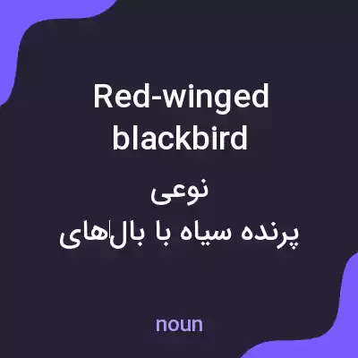 معنی red-winged blackbird به فارسی معنی red-winged blackbird به فارسی