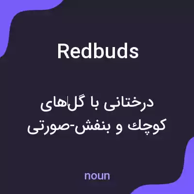 معنی redbuds به فارسی معنی redbuds به فارسی