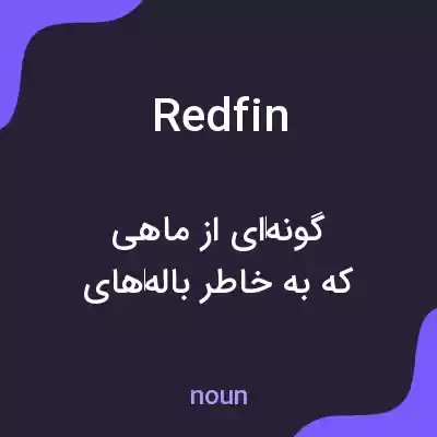 معنی redfin به فارسی معنی redfin به فارسی
