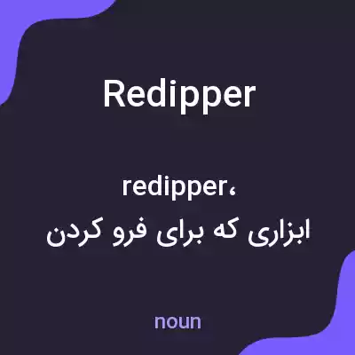 معنی redipper به فارسی معنی redipper به فارسی