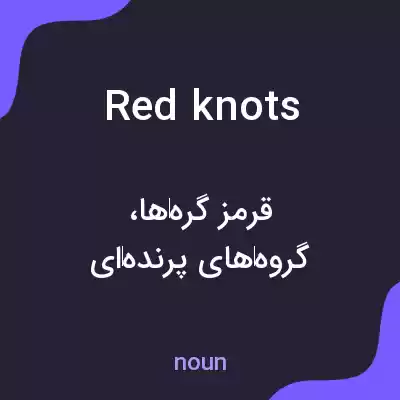 معنی red knots به فارسی معنی red knots به فارسی